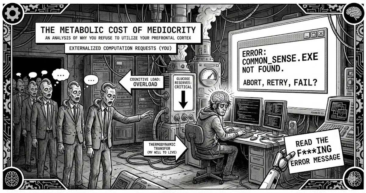 The Metabolic Cost of Mediocrity
